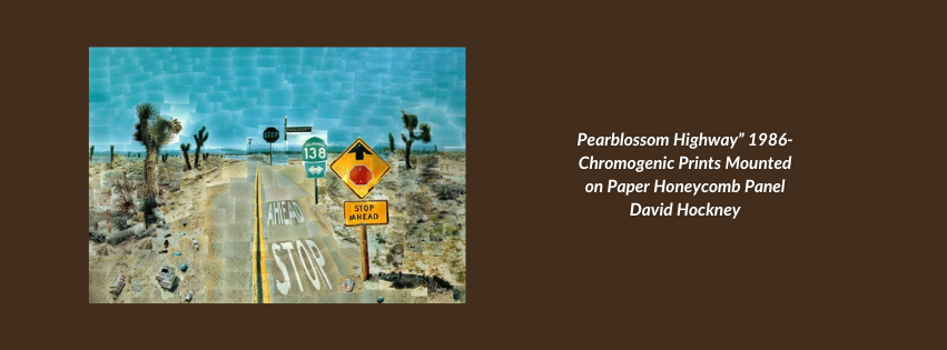 Pearblossom Highway - Chromogenic Prints Mounted on Paper Honeycomb Panel - David Hockney